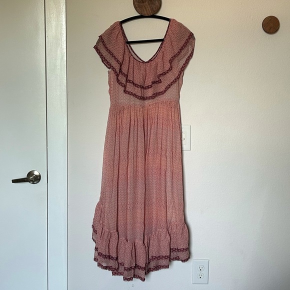 LoveShackFancy Elena Ruffled Silk Dress - Picture 5 of 8